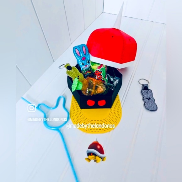 Handmade cardstock baseball caps - Picture 5 of 11